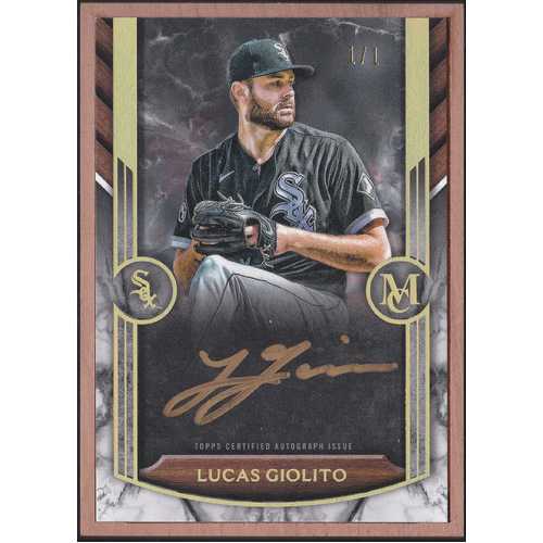 Lucas Giolito Wood Frame Autograph - 1/1