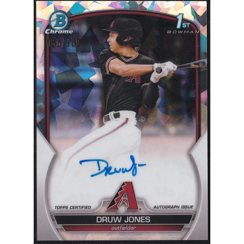 Druw Jones Bowman 1st Atomic Refractor Autograph - 066/100