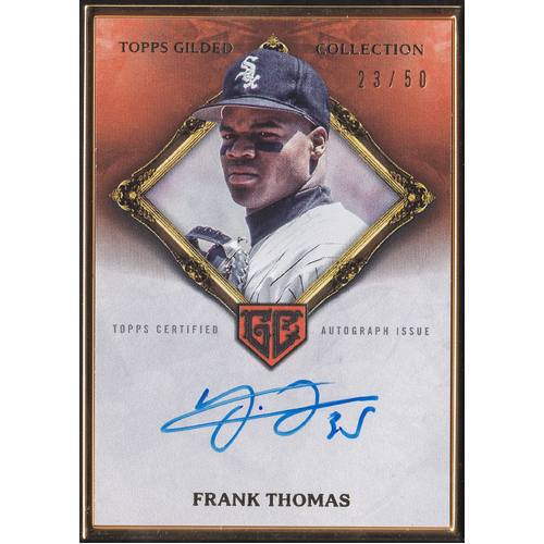 Frank Thomas Gold Framed Hall Of Famers Autograph - 23/50