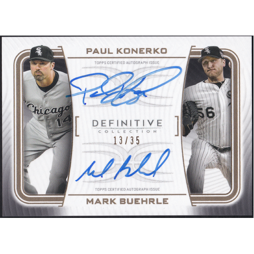 Paul Konerko Mark Buehrle Dual Autograph Collection - 13/35