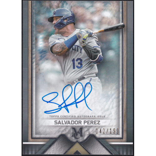 Salvador Perez Archival Autograph - 042/199