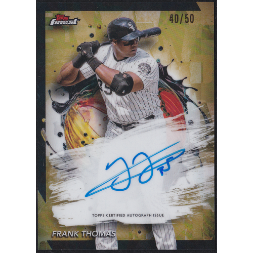 Frank Thomas Finest Autograph Gold - 40/50